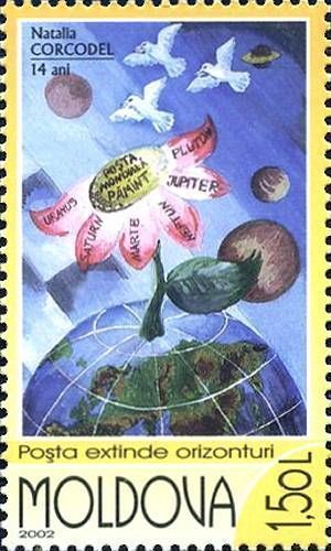 «Carrier Pigeons Sending Mail to Other Planets» by Natalia Corcodel (Age 14)
