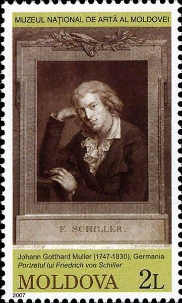 Portrait of Friedrich von Schiller by Johann Gotthard von Müller (1747-1830), Germany