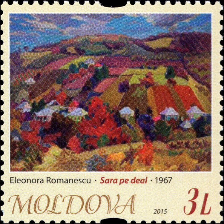 «Evening in the Field» by Eleonora Romanescu (1967)