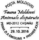 First Day Cancellation | Extinct Fauna of Moldova