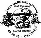 CS1996/F2 - Месяц Природа уход (ПОДДЕЛЬНЫЕ ПОЧТОВОМУ ШТЕМПЕЛЯМИ) 1996