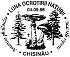 CS1996/F3 - Месяц Природа уход (ПОДДЕЛЬНЫЕ ПОЧТОВОМУ ШТЕМПЕЛЯМИ) 1996