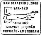Flights Between Chișinău and Amsterdam - 5th Anniversary 2002
