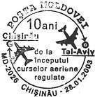 Flights Between Chişinău and Tel-Aviv - 10 Years 2003