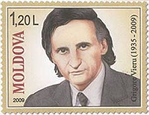Fixed Stamp: Grigore Vieru (1935-2009). Poet and Writer