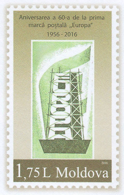 Fixed Stamp: The Original «EUROPA» Stamp Design (1956)