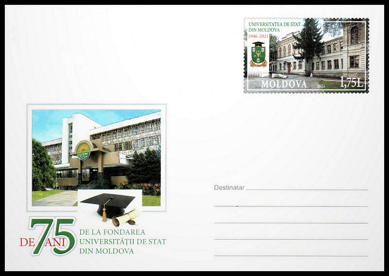 Envelope: State University of Moldova (Address Side)