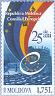 Collage of the Emblem of the European Council and Flags
