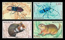 № - 1092-1095 - From The Red Book of the Republic of Moldova: Fauna