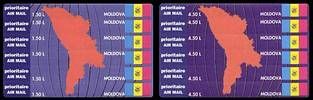 № - 139-150 - «Map of Moldova» Airmail Stamps Cards