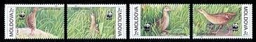 № - 379-382 - Protected Fauna - Corncrake. World Wide Fund for Nature (WWF)