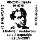 G. Benetato Welcomes the Moldovan Stamp Collectors to the Exhibition «FILTEM-2001»