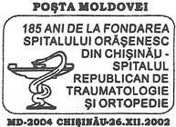 Chisinau City Hospital - Republican Hospital of Traumatology and Orthopaedics - 185th Anniversary 2002