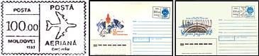 100.00 Ruble «Town» Inflation Tariff Stamps on Various Envelopes of the USSR