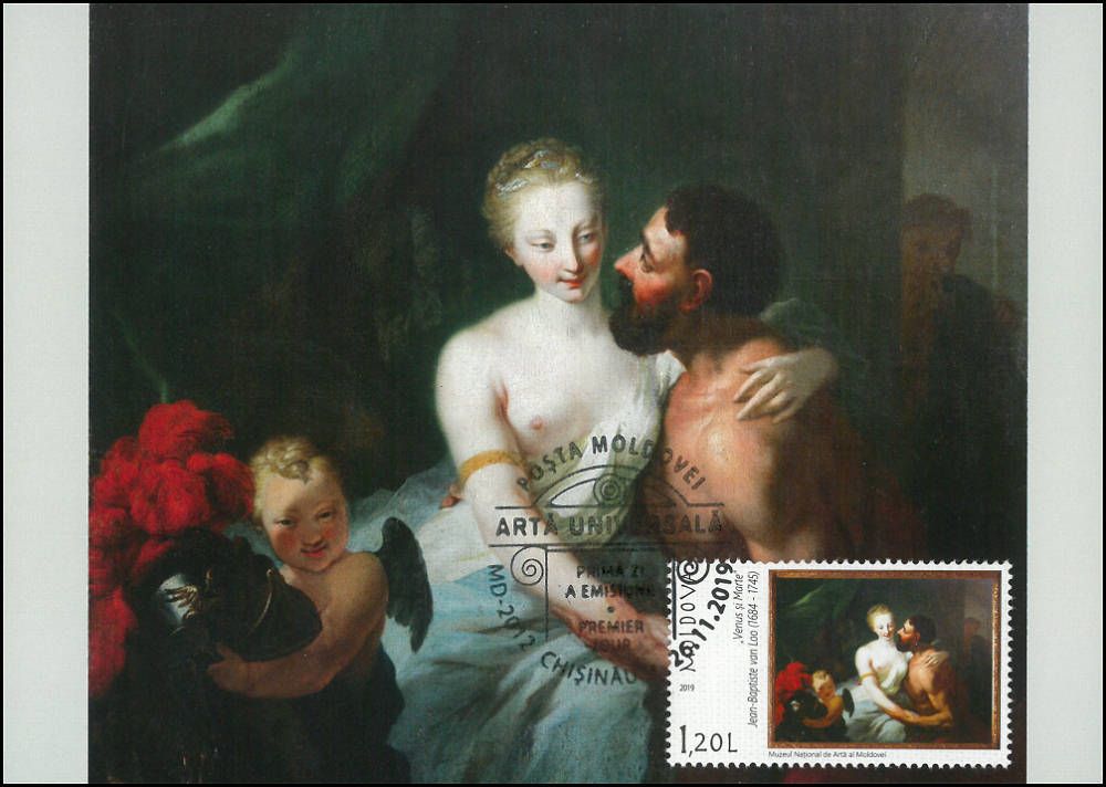 «Venus and Mars» Jean-Baptiste Van Loo (1684-1745)