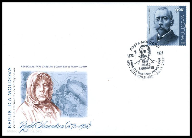 Cachet: Roald Amundsen (1872-1928)