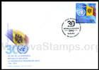 № 1187 FDC1 - Events (II): Moldovan Admission to the United Nations Organization - 30th Anniversary 2022