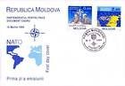№ 128-129 FDC - NATO Emblem and World Map