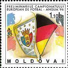 Emblem of the Moldovan Football Federation and the Flag of Germany