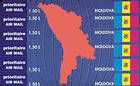 № 139-144 SC - «Map of Moldova» Airmail Stamps Cards 1994
