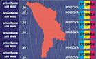 № 139P-144P SC - «Map of Moldova» Airmail Stamps Cards 1994