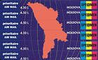 № 145P-150P SC - «Map of Moldova» Airmail Stamps Cards 1994