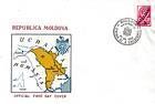 № 24 FDC - USSR Stamps Overprinted «MOLDOVA» and Surcharged 1992
