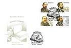№ 266-269 FDC - People of Literature and Politics 1998