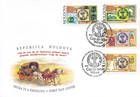 № 291-294 FDC - 140-летию «Голова быка» Марки Молдавии 1998
