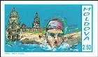 Swimming (Blue Text)