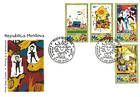 № 390-393 FDC - International Day for Protection of Children: Childrens Drawings 2001