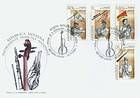 № 403-406 FDC - National Musical Instruments 2001