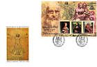 № Block 27 (434-436) FDC - 550th Birth Anniversary of Leonardo da Vinci 2002