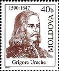 № 437 (0.40 Lei) Grigore Ureche (1590-1647). Governor and Chronicler