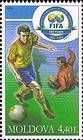 Football Players and the Centenary Emblem of FIFA