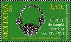 № 499 (1.50 Lei) Silver Earring (XIV-XVI cent.). Discovered in Şaptebani, Riscani