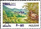Overprint and Surcharge «1999 / Ocnița / 2.50» (Blue Ink)