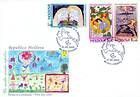 № 652-654 FDC - Childrens Drawings «A Healthy Environment for Children» 2009