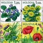 № 655-658Zd1 - Дикие цветы Молдова 2009