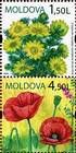 № 656+658Zd - Дикие цветы Молдова 2009