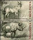 № 723+725Zd - Extinct Fauna of Moldova 2010