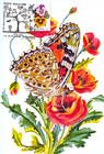 № 754 MC3 - Butterfly and Flowers