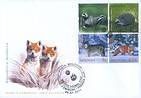 № 759-762 FDC - From The Red Book of the Republic of Moldova: Fauna 2011