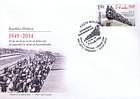 № 875 FDC1 - Second Wave of Mass, Forced Deportations from Bessarabia - 65th Anniversary 2014