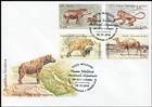 № 980-983 FDC - Extinct Fauna of Moldova 2016